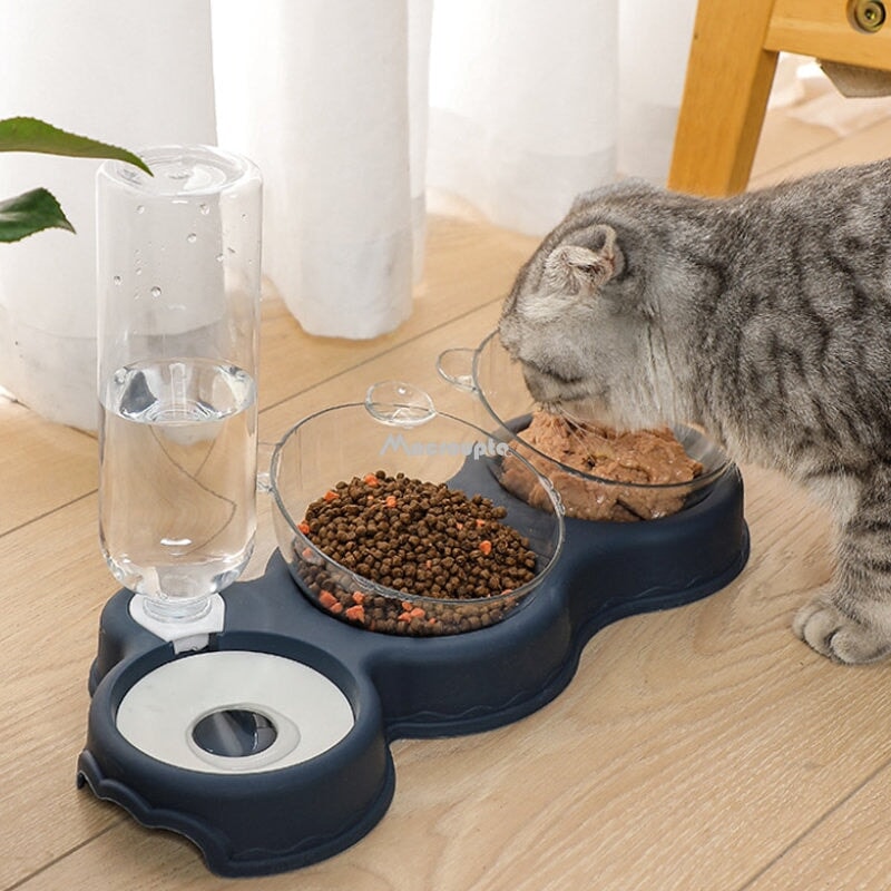 3 in 1 Pet Food and Water Bowl Set Pet Bowls, Feeders & Waterers BestPet