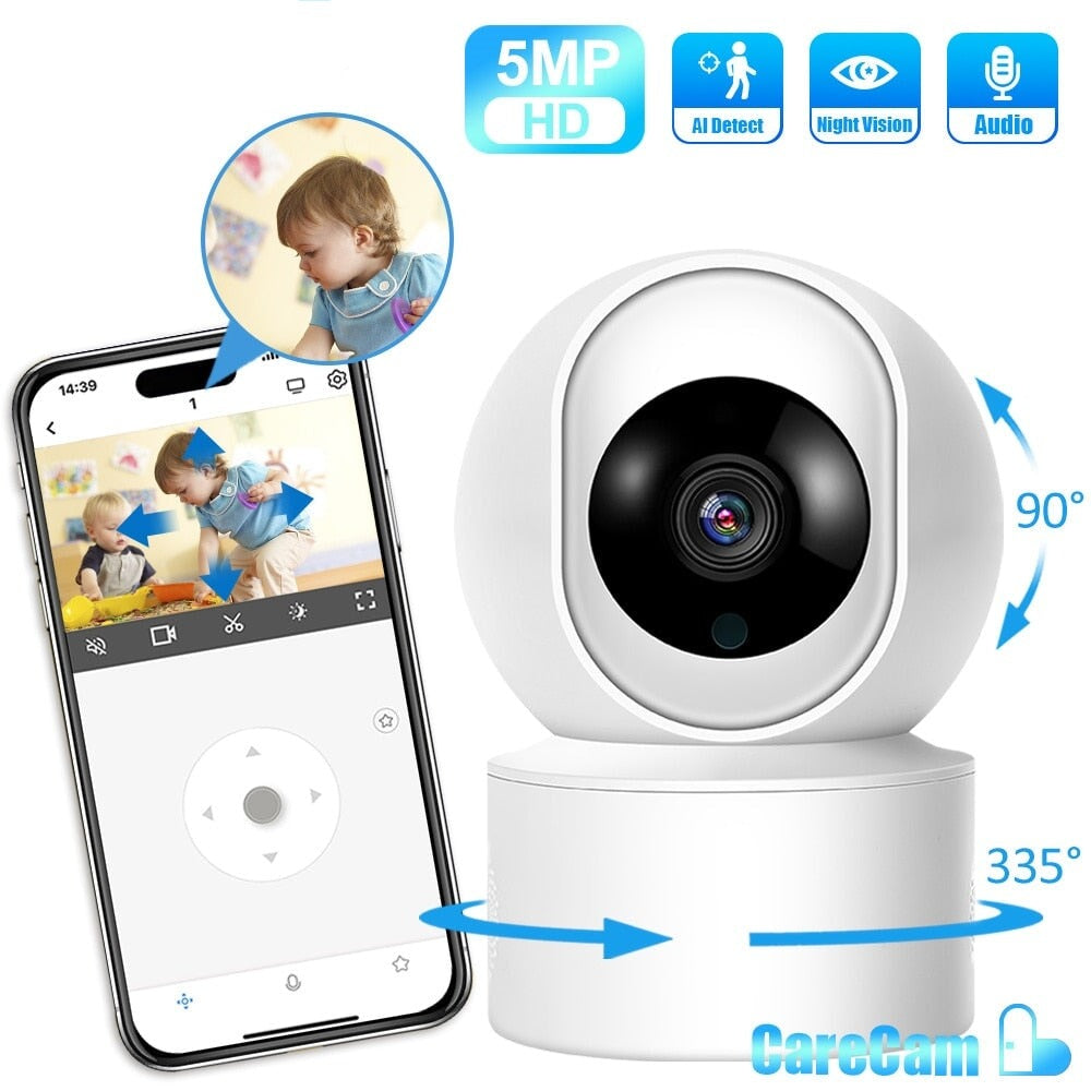 5MP HD WiFi Pet Camera With Live Video Calling Surveillance Cameras BestPet 