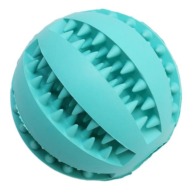 Dog Food Rubber Ball Toy Dog Toys BestPet Blue 5cm Diameter