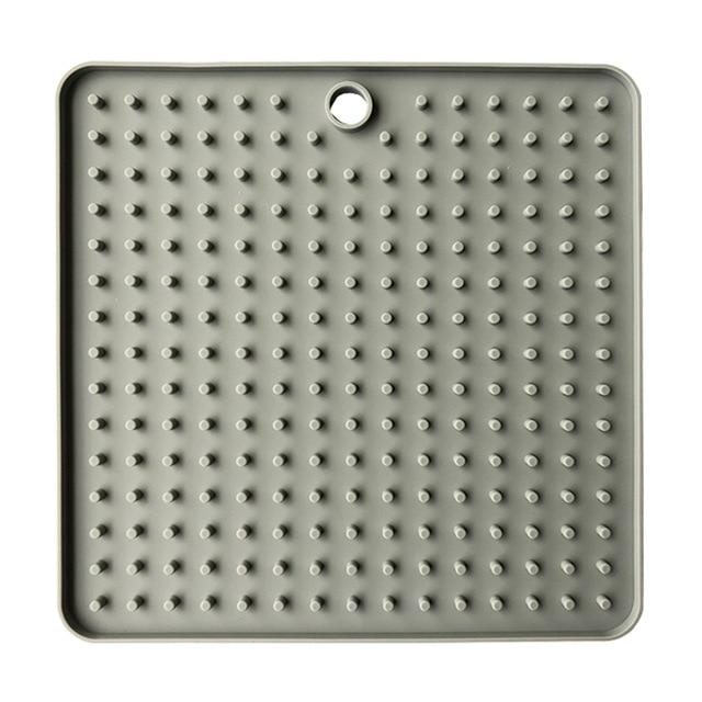 Dog Lick Pad Mat Pet Training Clickers & Treat Dispensers BestPet Grey Square