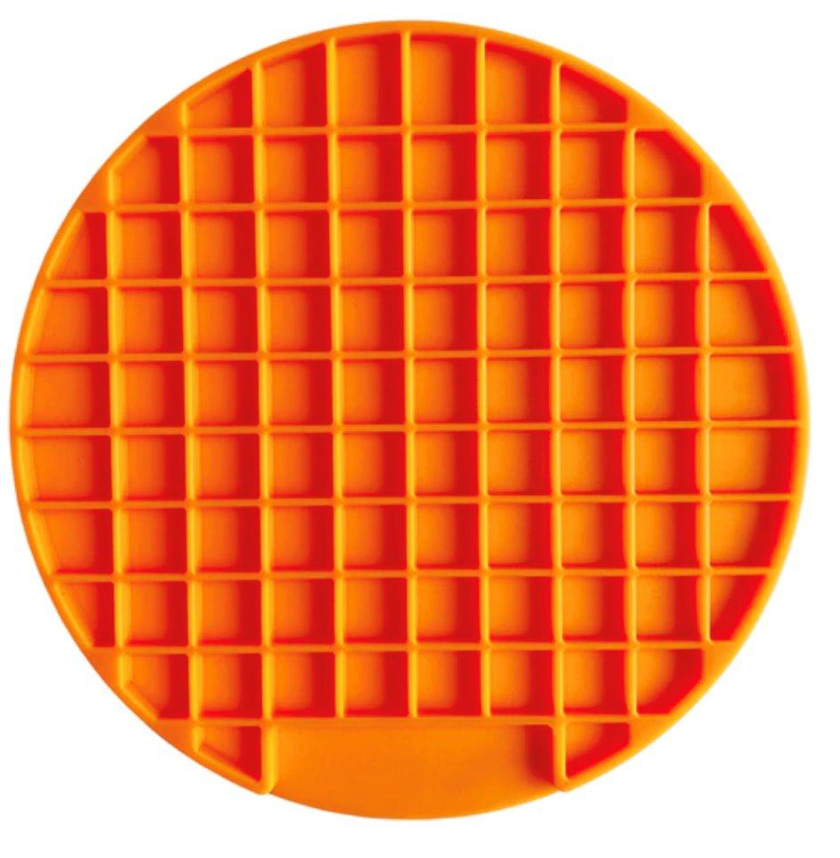 Dog Lick Pad Mat Pet Training Clickers & Treat Dispensers BestPet Orange Round