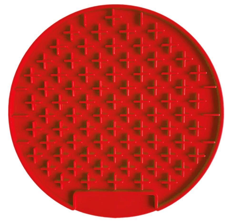Dog Lick Pad Mat Pet Training Clickers & Treat Dispensers BestPet Red Round 