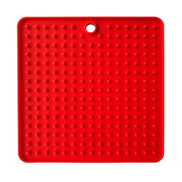 Dog Lick Pad Mat Pet Training Clickers & Treat Dispensers BestPet Red Square