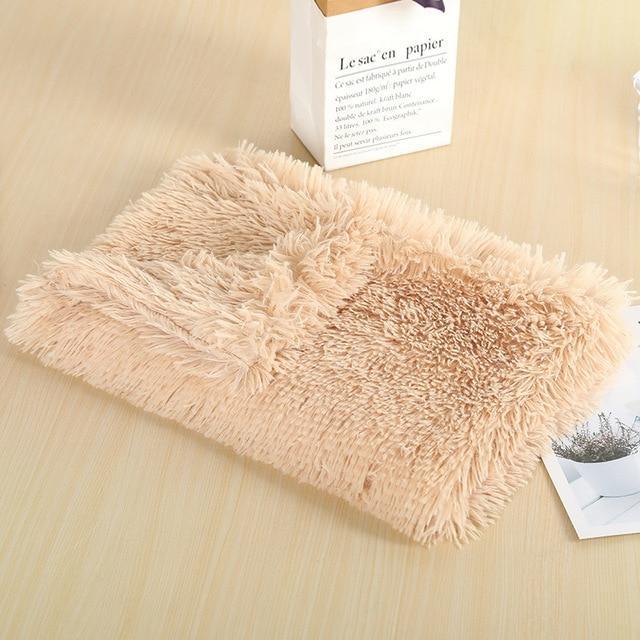 Fluffy Pet Blanket 15 Colours! Dog Beds BestPet Beige Small
