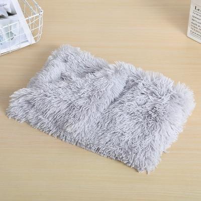 Fluffy Pet Blanket 15 Colours! Dog Beds BestPet Light Grey Small