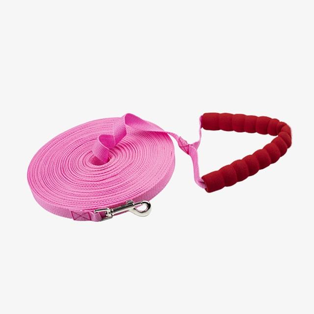 Long Nylon Dog Leash Up To 50m! Pet Leashes BestPet Pink 10 metres