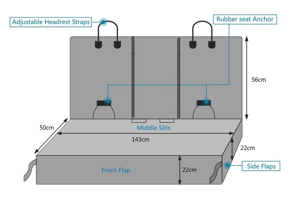 Pet Car Back Seat Protector With Armrest Zip Pet Carriers & Crates BestPet