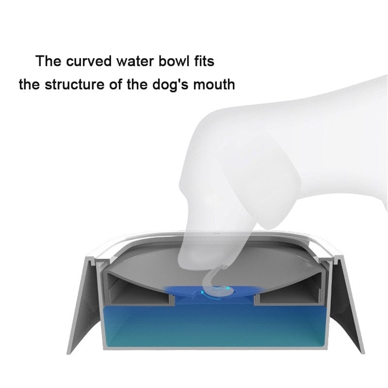 Pet Floating Water Bowl 1.5 Litre Dog Feeding Best Pet