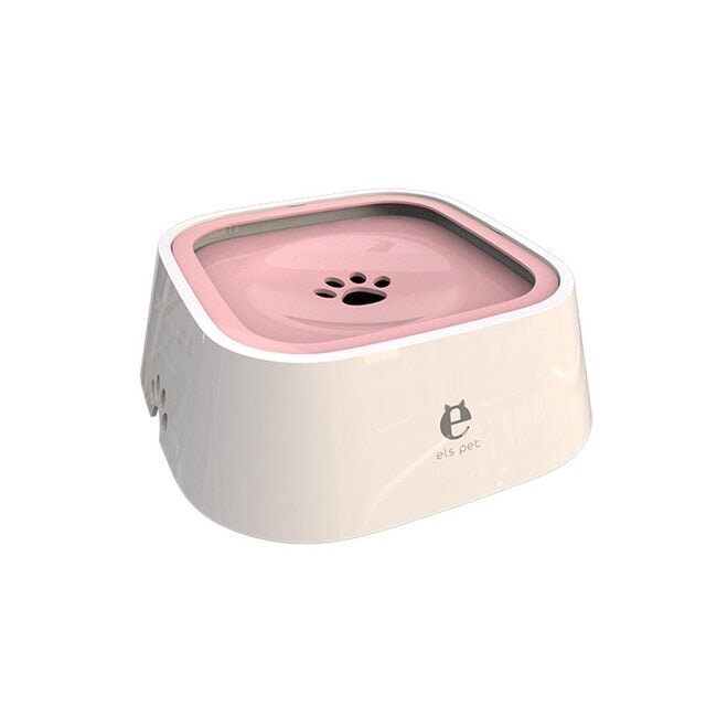 Pet Floating Water Bowl 1.5 Litre Dog Feeding Best Pet Pink 1.5L