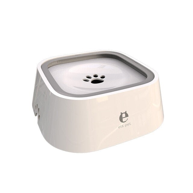 Pet Floating Water Bowl 1.5 Litre Dog Feeding Best Pet White 1.5L