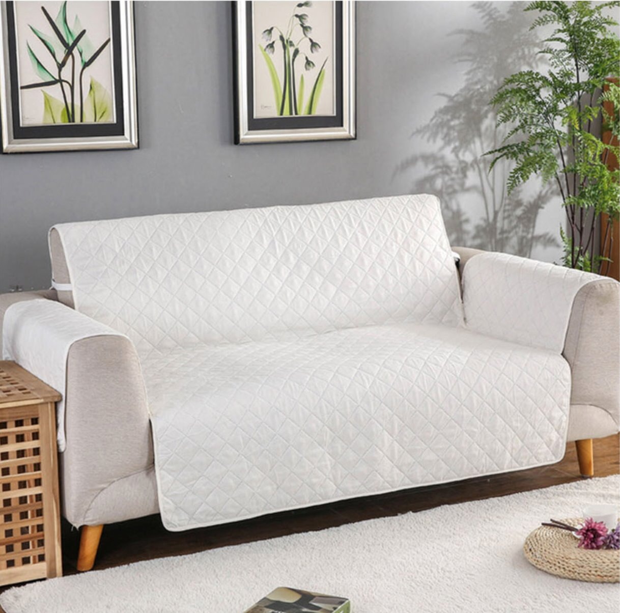 Pet Sofa Protector Sofa Accessories BestPet White One Seater 55cm x 196cm