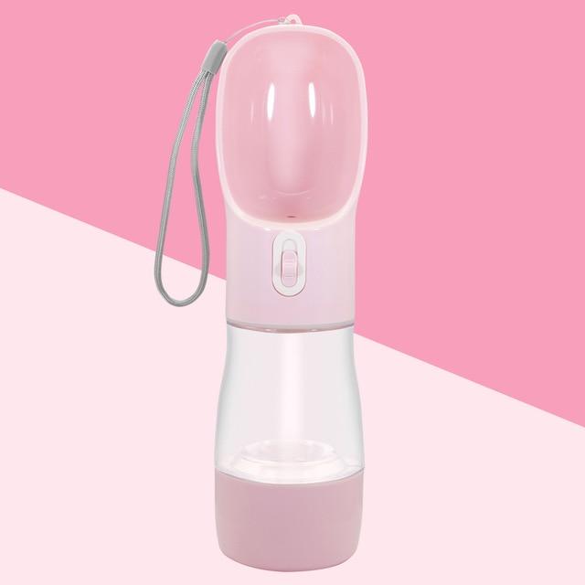 Portable Pet Water and Food Bottle Pet Bowls, Feeders & Waterers BestPet Pink