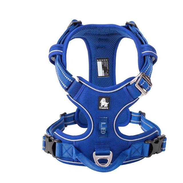 Reflective Heavy Duty Dog Leash Harness Pet Collars & Harnesses BestPet Royal Blue X Small 