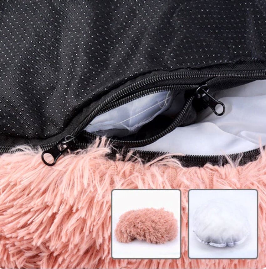 Replacement Cover - Soft and Fluffy Plush Calming Pet Bed With Removable Cover Dog Beds BestPet