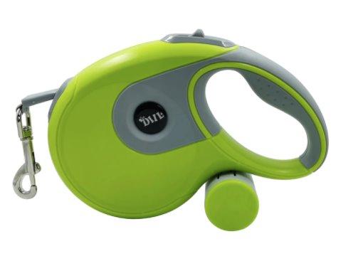 Retractable Dog Leash With Poo Bag Holder Pet Leashes BestPet Green 5 metre + Waste Bag Holder