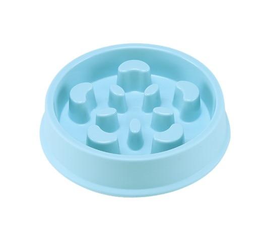 Slow Feeder Puzzle Pet Food Bowl Pet Bowls, Feeders & Waterers BestPet Blue Smiles