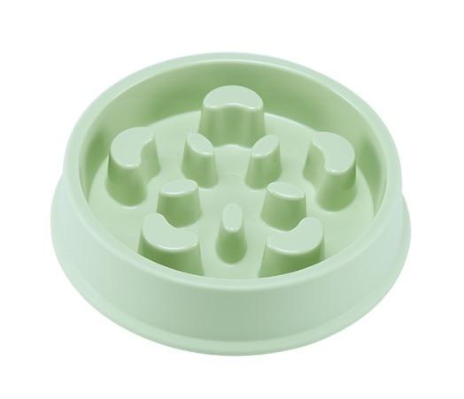 Slow Feeder Puzzle Pet Food Bowl Pet Bowls, Feeders & Waterers BestPet Green Smiles