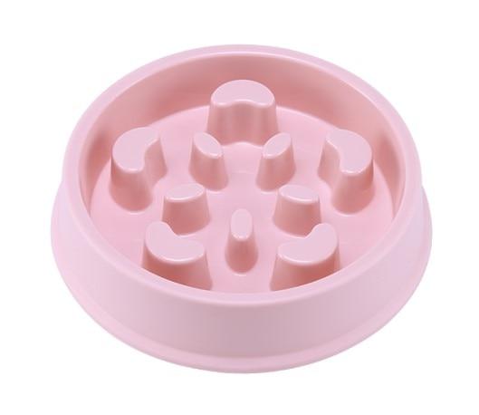 Slow Feeder Puzzle Pet Food Bowl Pet Bowls, Feeders & Waterers BestPet Pink Smiles
