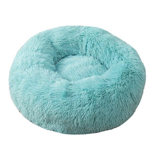 Soft and Fluffy Plush Calming Pet Bed Dog Beds BestPet Teal Green Small 50CM