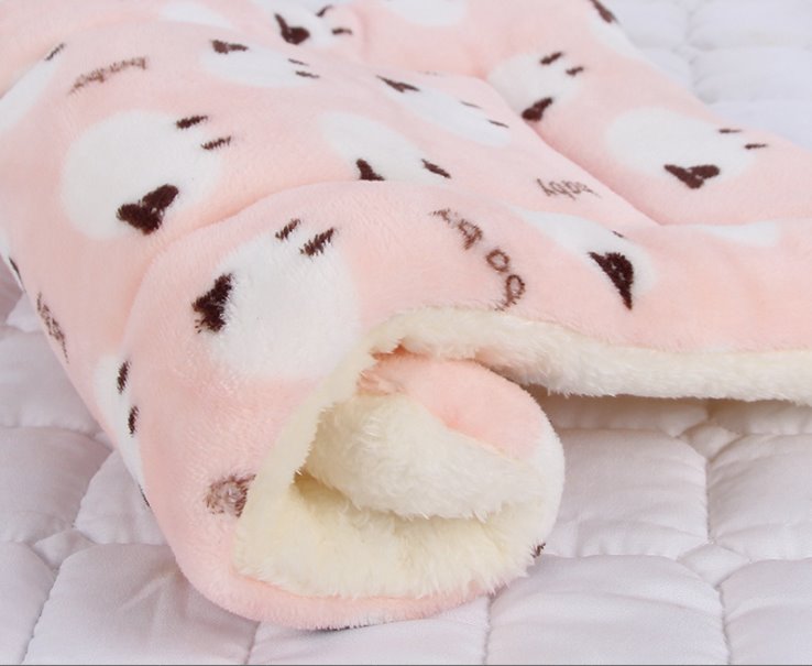 Thick and Soft Pet Blanket Dog Beds BestPet Pink With Sheep Medium