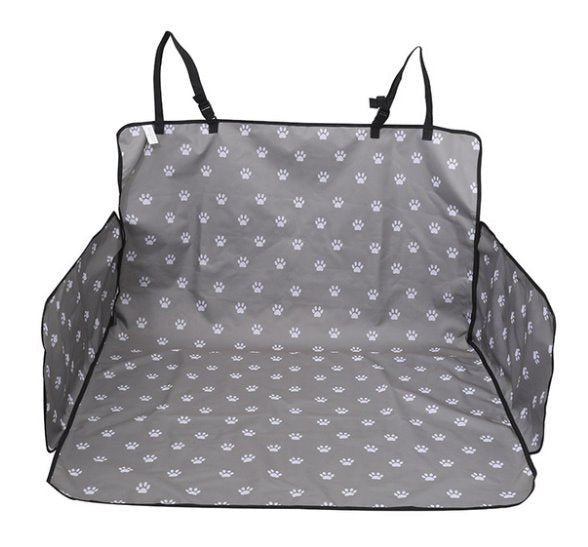 Waterproof Pet Car Boot Protector Pet Carriers & Crates BestPet Boot Grey Paws