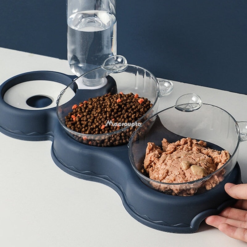 3 in 1 Pet Food and Water Bowl Set Pet Bowls, Feeders & Waterers BestPet 