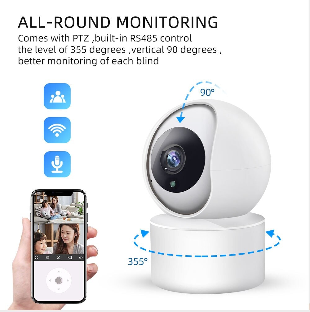 5MP HD WiFi Pet Camera With Live Video Calling Surveillance Cameras BestPet 