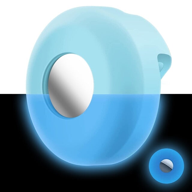 AirTag Pet Collar Silicone Protective Case ID Tags BestPet Fluorescent Blue 