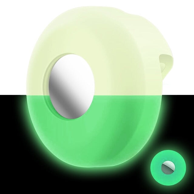 AirTag Pet Collar Silicone Protective Case ID Tags BestPet Fluorescent Green 