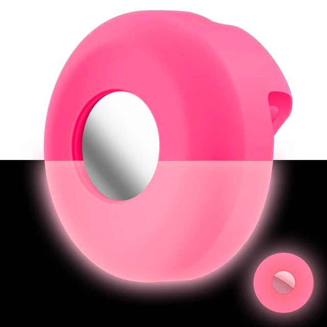 AirTag Pet Collar Silicone Protective Case ID Tags BestPet Fluorescent Pink 