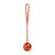 Bite Resistant Rubber Dog Ball on a Rope Dog Toys BestPet Orange 