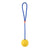 Bite Resistant Rubber Dog Ball on a Rope Dog Toys BestPet Yellow 