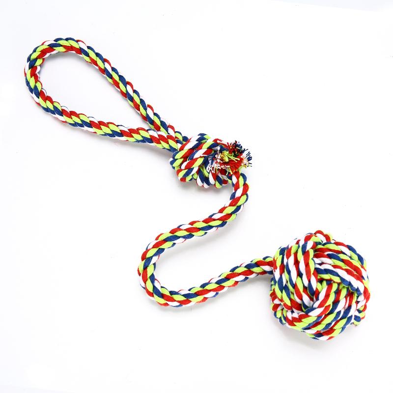 Cotton Rope and Ball Dog Chew Toy Dog Toys BestPet 