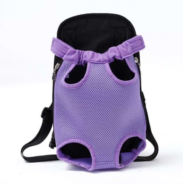 Dog Carrier Chest Backpack 10 Colours! Pet Collars &amp; Harnesses BestPet Purple Small 