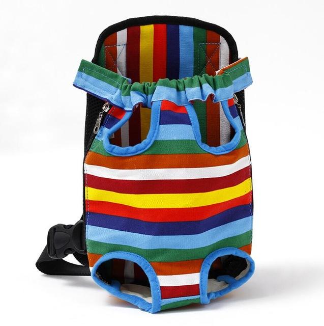 Dog Carrier Chest Backpack 10 Colours! Pet Collars &amp; Harnesses BestPet Rainbow Small 