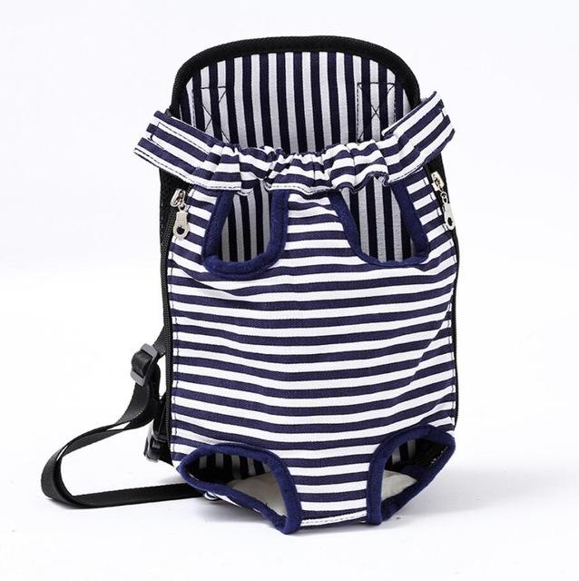 Dog Carrier Chest Backpack 10 Colours! Pet Collars &amp; Harnesses BestPet White Stripe Small 