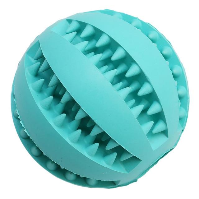 Dog Food Rubber Ball Toy Dog Toys BestPet Blue 5cm Diameter 