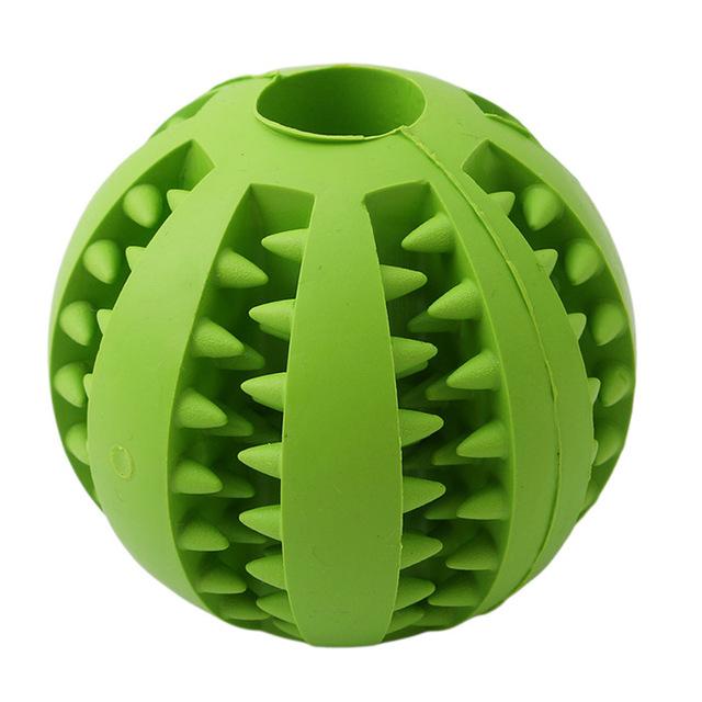 Dog Food Rubber Ball Toy Dog Toys BestPet Green 5cm Diameter 