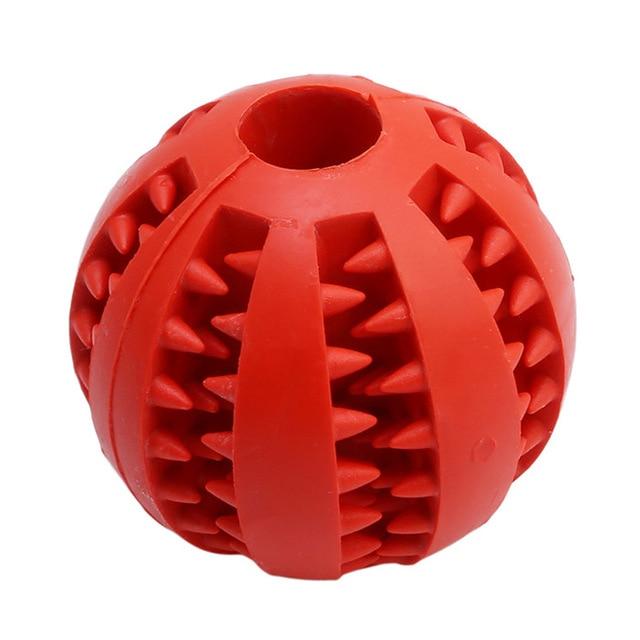 Dog Food Rubber Ball Toy Dog Toys BestPet Red 5cm Diameter 