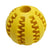 Dog Food Rubber Ball Toy Dog Toys BestPet Yellow 5cm Diameter 