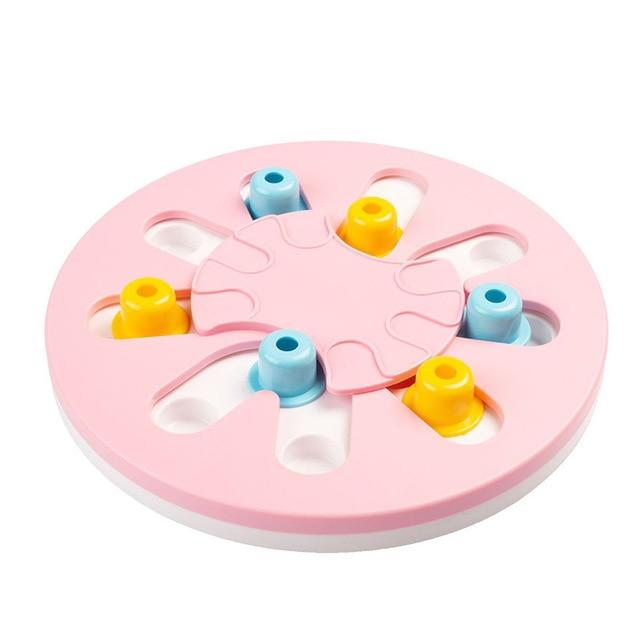 Dog Interactive Slow Feeder Puzzle Dog Toys BestPet Pink 