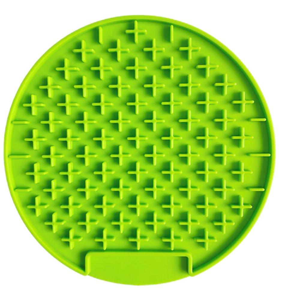 Dog Lick Pad Mat Pet Training Clickers &amp; Treat Dispensers BestPet Green Round 