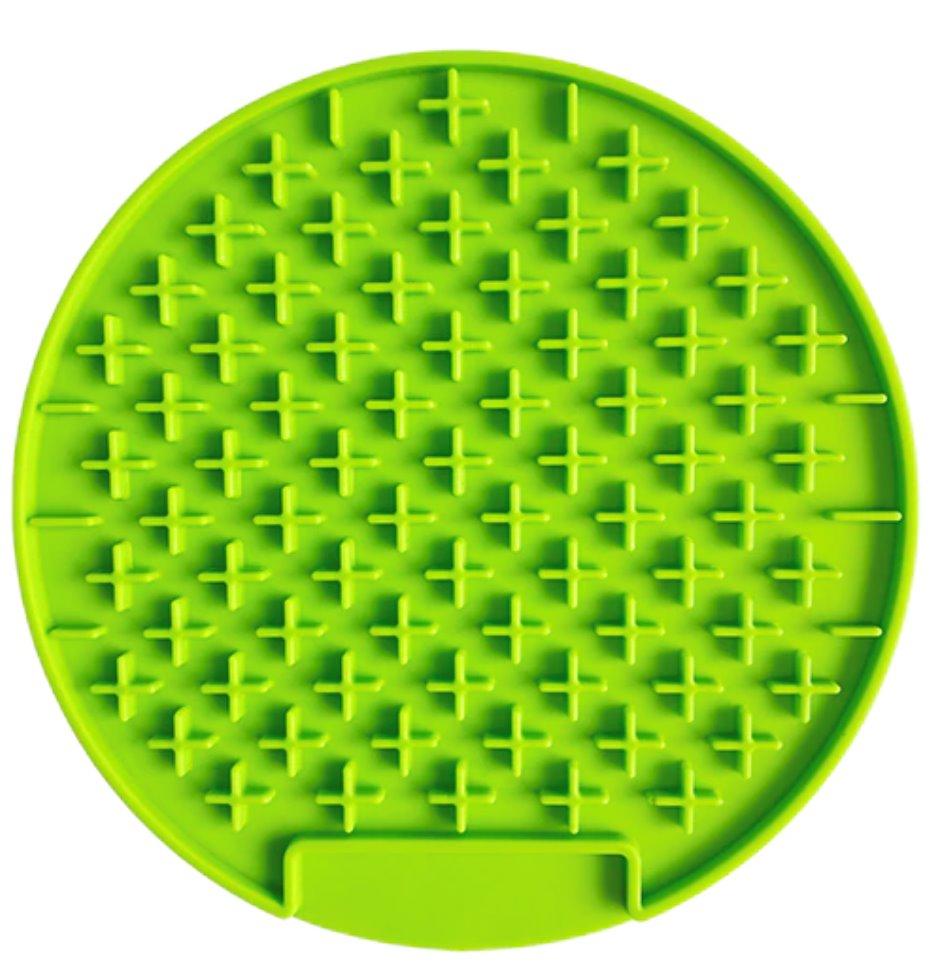 Dog Lick Pad Mat Pet Training Clickers & Treat Dispensers BestPet Green Round 