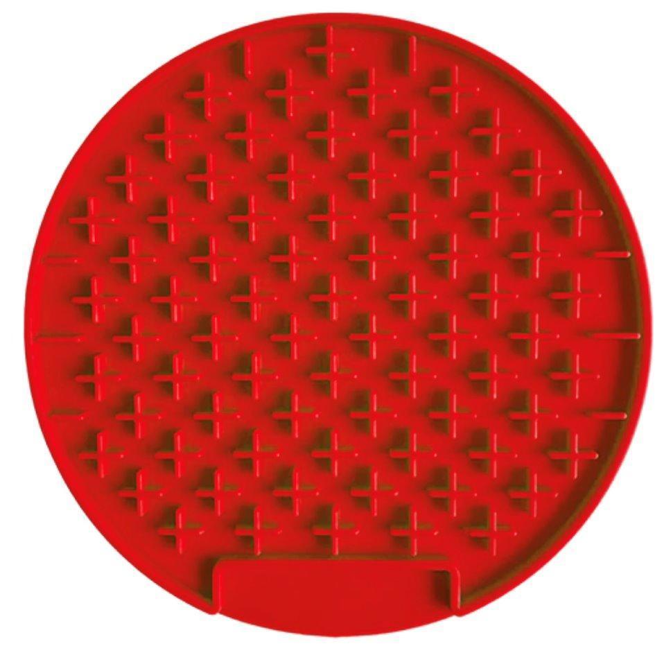 Dog Lick Pad Mat Pet Training Clickers &amp; Treat Dispensers BestPet Red Round 