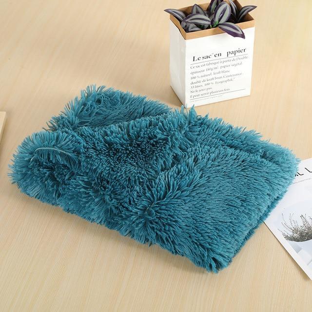 Fluffy Pet Blanket 15 Colours! Dog Beds BestPet Dark Green Small 