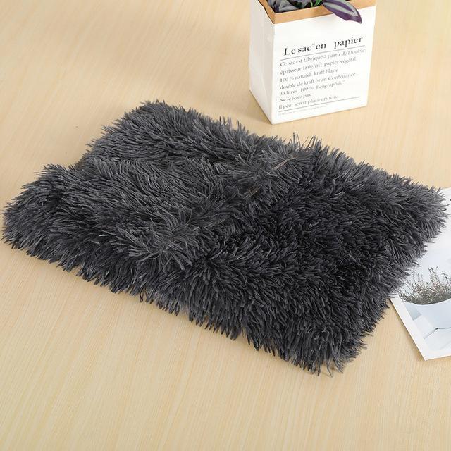Fluffy Pet Blanket 15 Colours! Dog Beds BestPet Dark Grey Small 