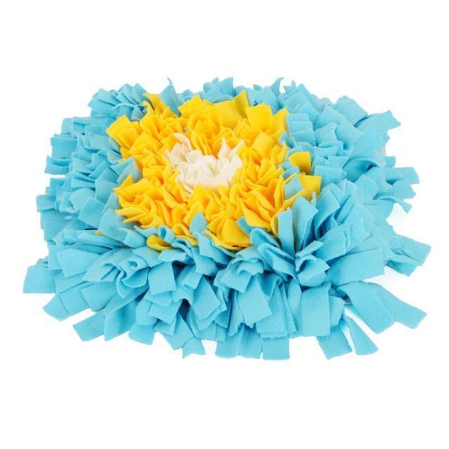 Handmade Dog Snuffle Mat Pet Training Clickers & Treat Dispensers BestPet Blue Yellow White 