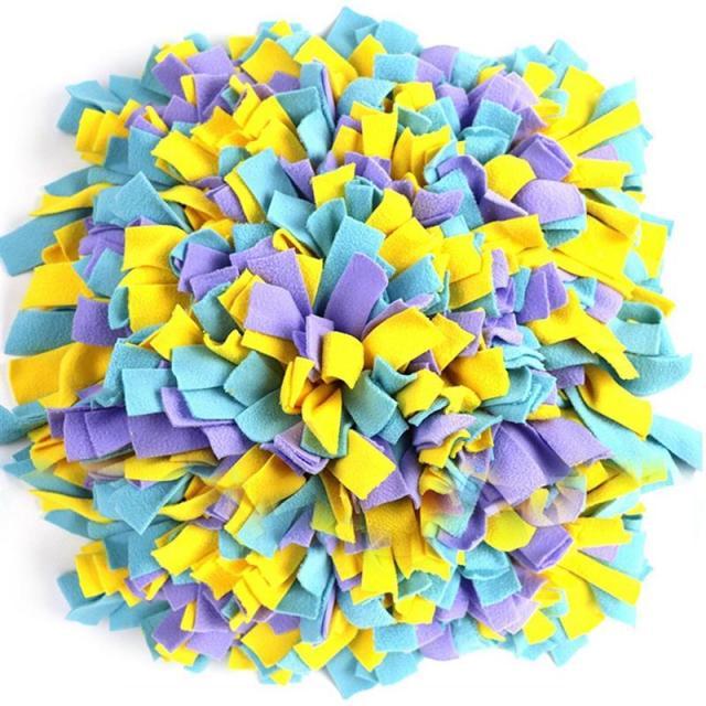 Handmade Dog Snuffle Mat Pet Training Clickers & Treat Dispensers BestPet Purple Blue Yellow 