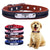 Leather Dog Collar With Personalised Engraved Nameplate Pet Collars & Harnesses BestPet 