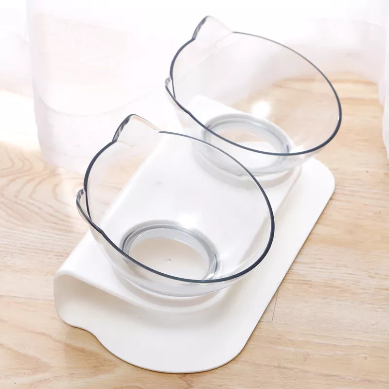 Non-Slip Double Cat Bowls Pet Bowls, Feeders & Waterers Best Pet 